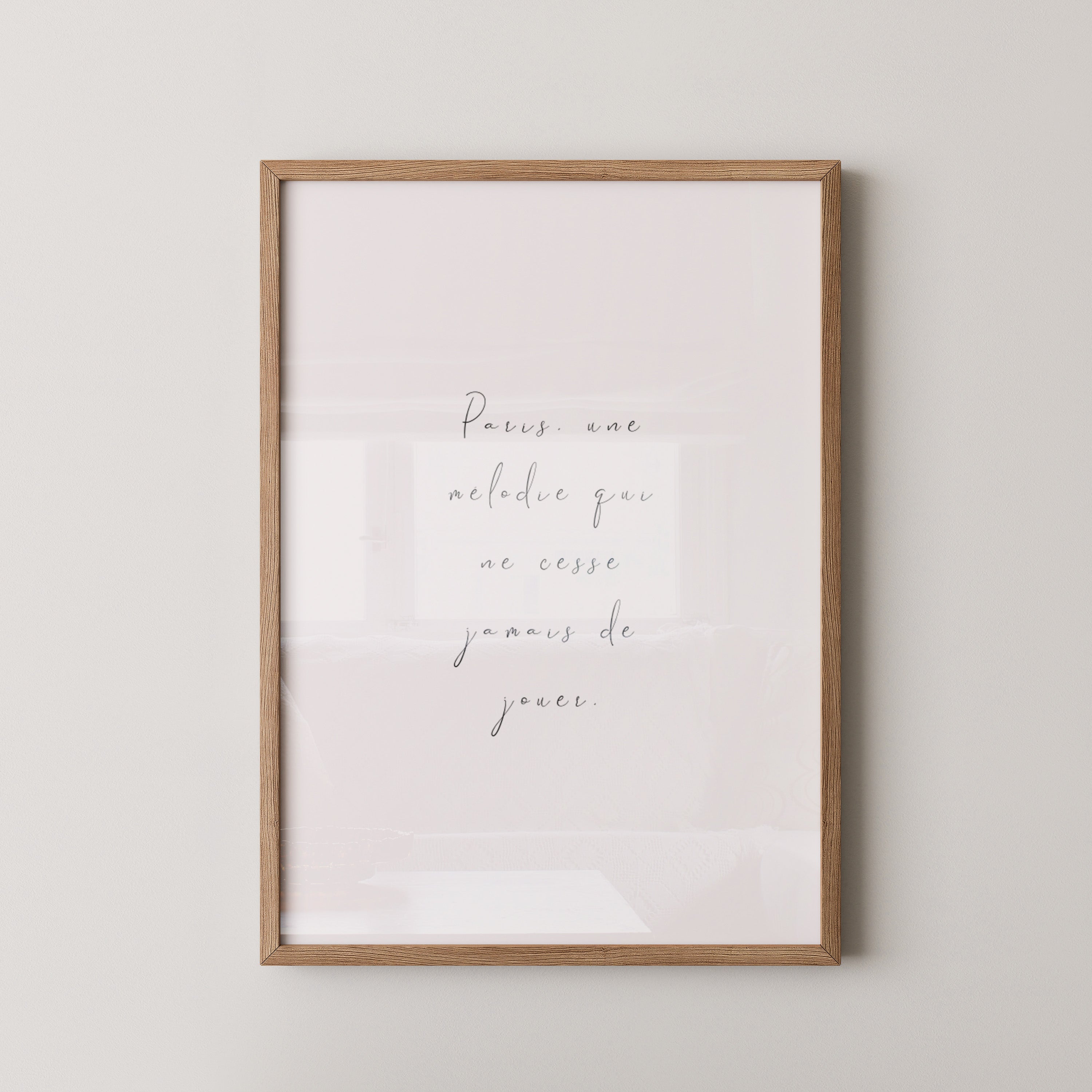 Pariser Melodie elegante Schrift