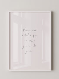 Pariser Melodie elegante Schrift