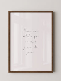Pariser Melodie elegante Schrift