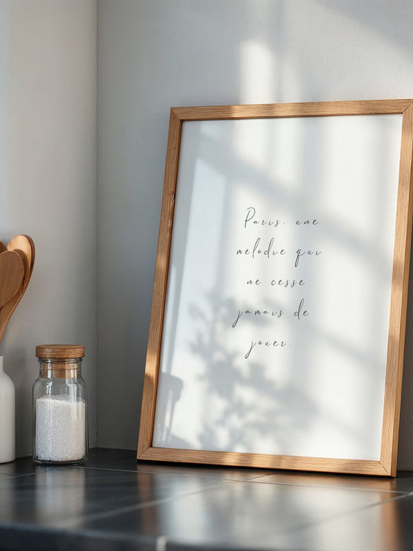 Pariser Melodie elegante Schrift