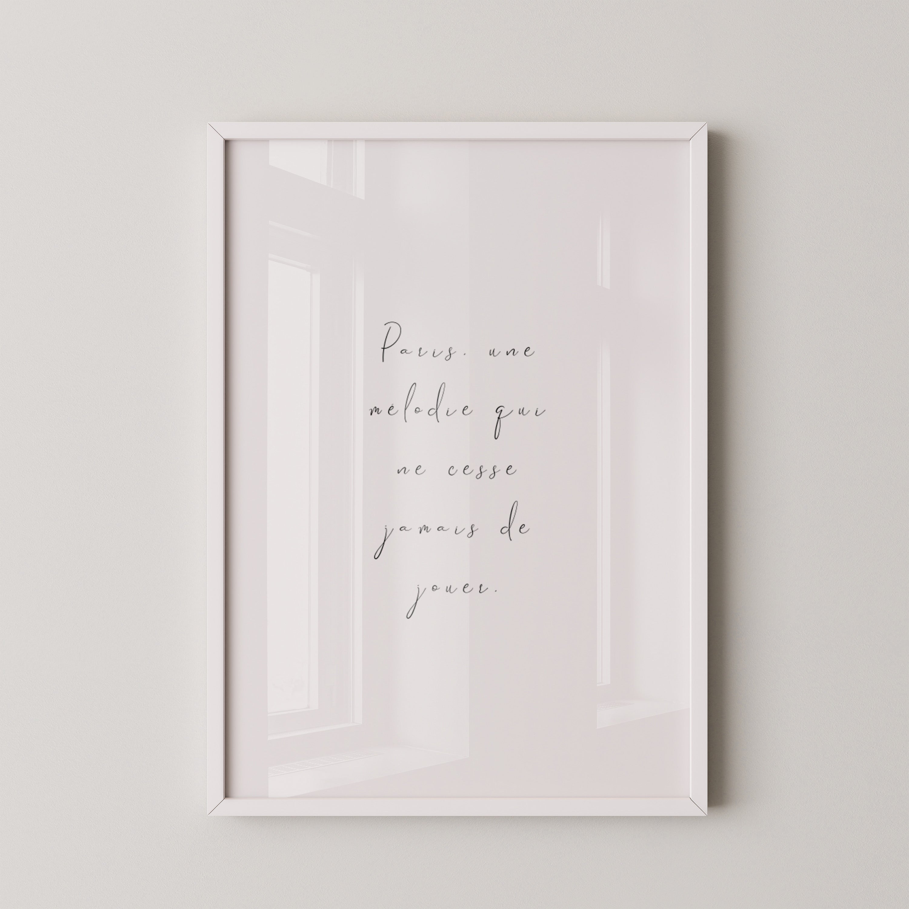 Pariser Melodie elegante Schrift