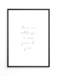 Pariser Melodie elegante Schrift