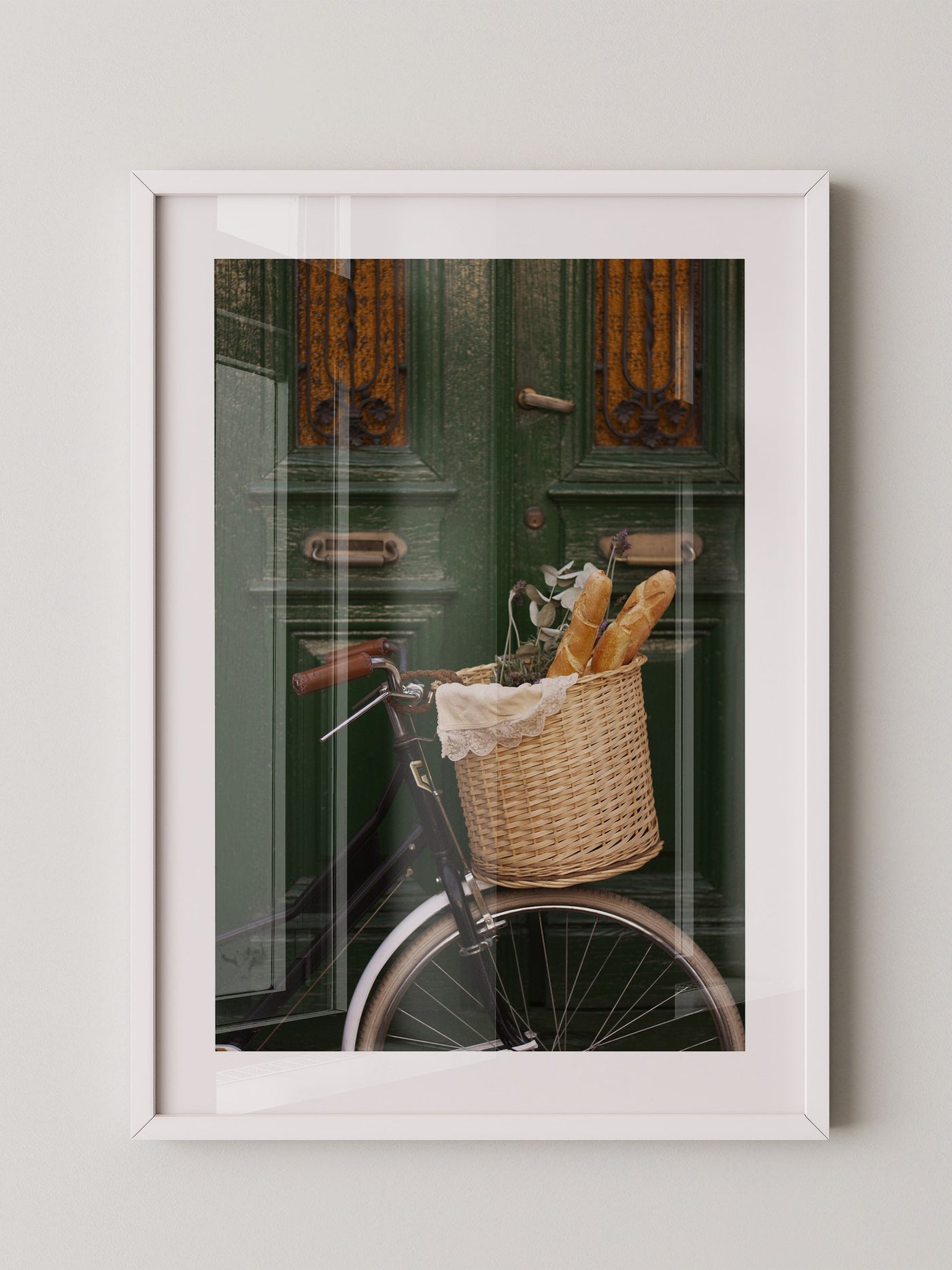 Fahrradkorb Brote rustikal