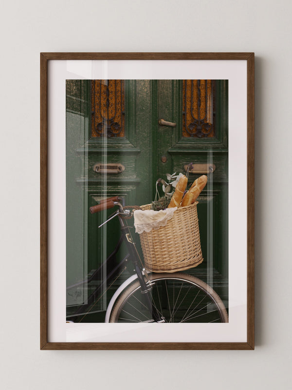 Fahrradkorb Brote rustikal