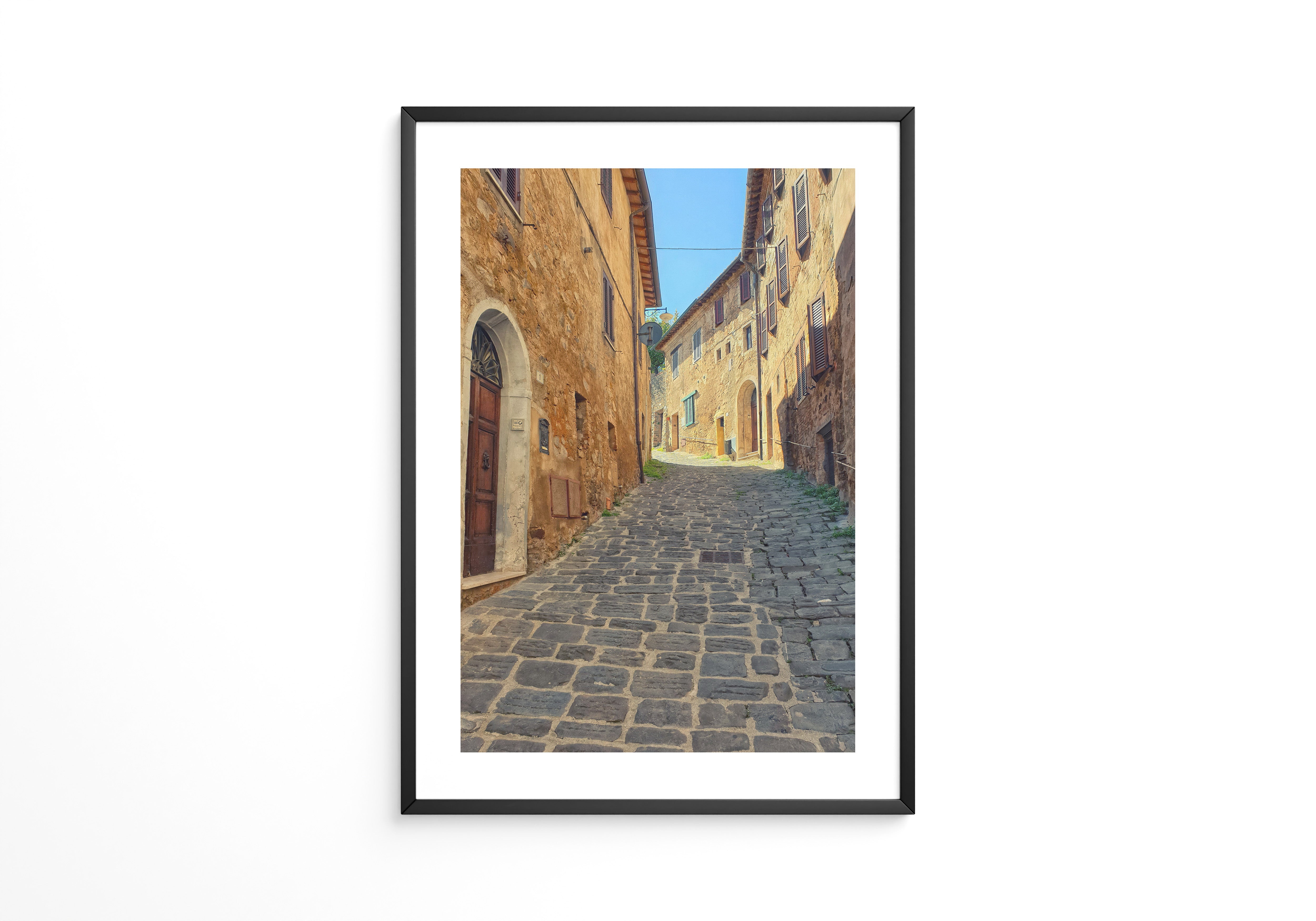 Mittelalter Gasse sonnig