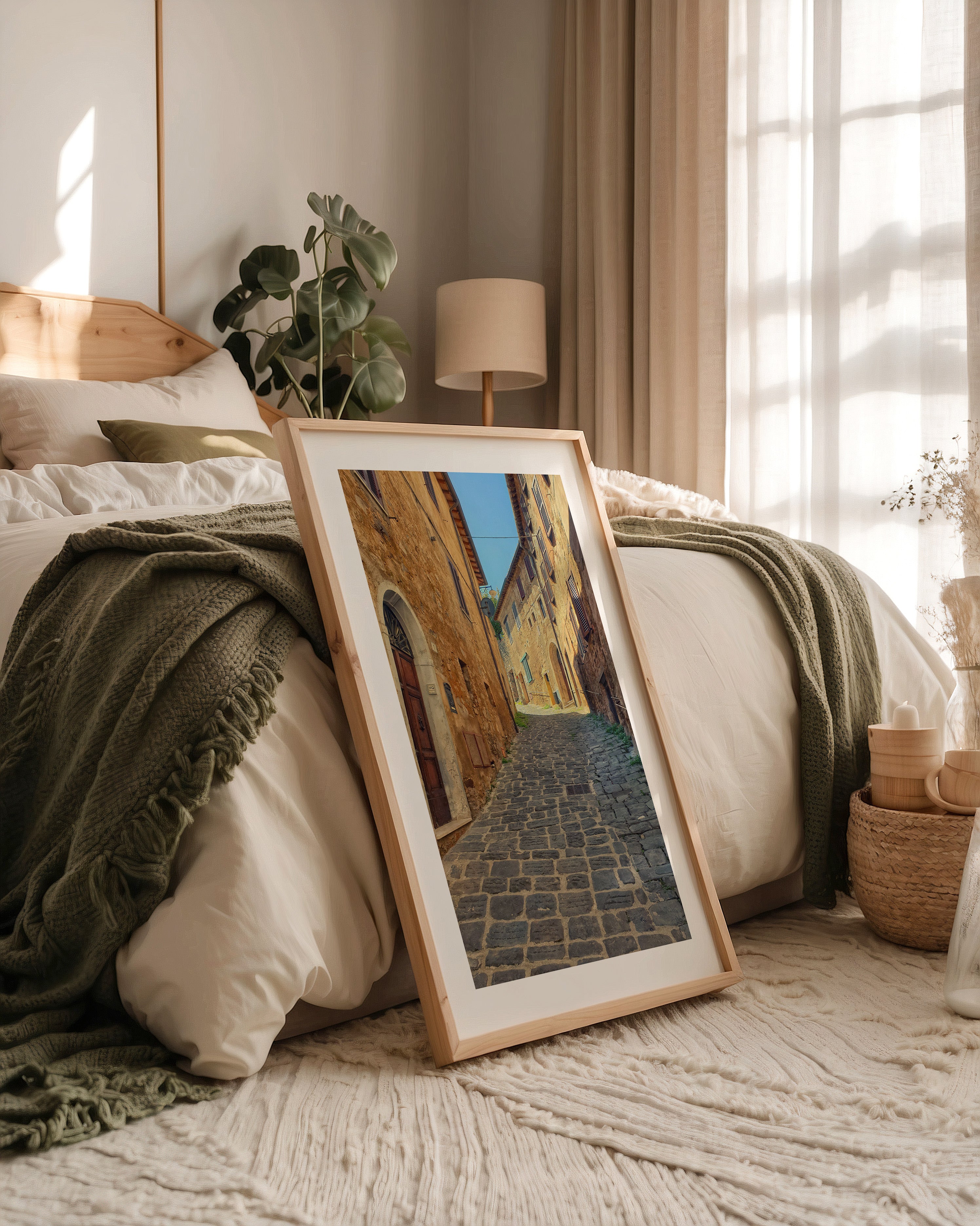 Mittelalter Gasse sonnig