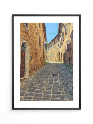 Mittelalter Gasse sonnig