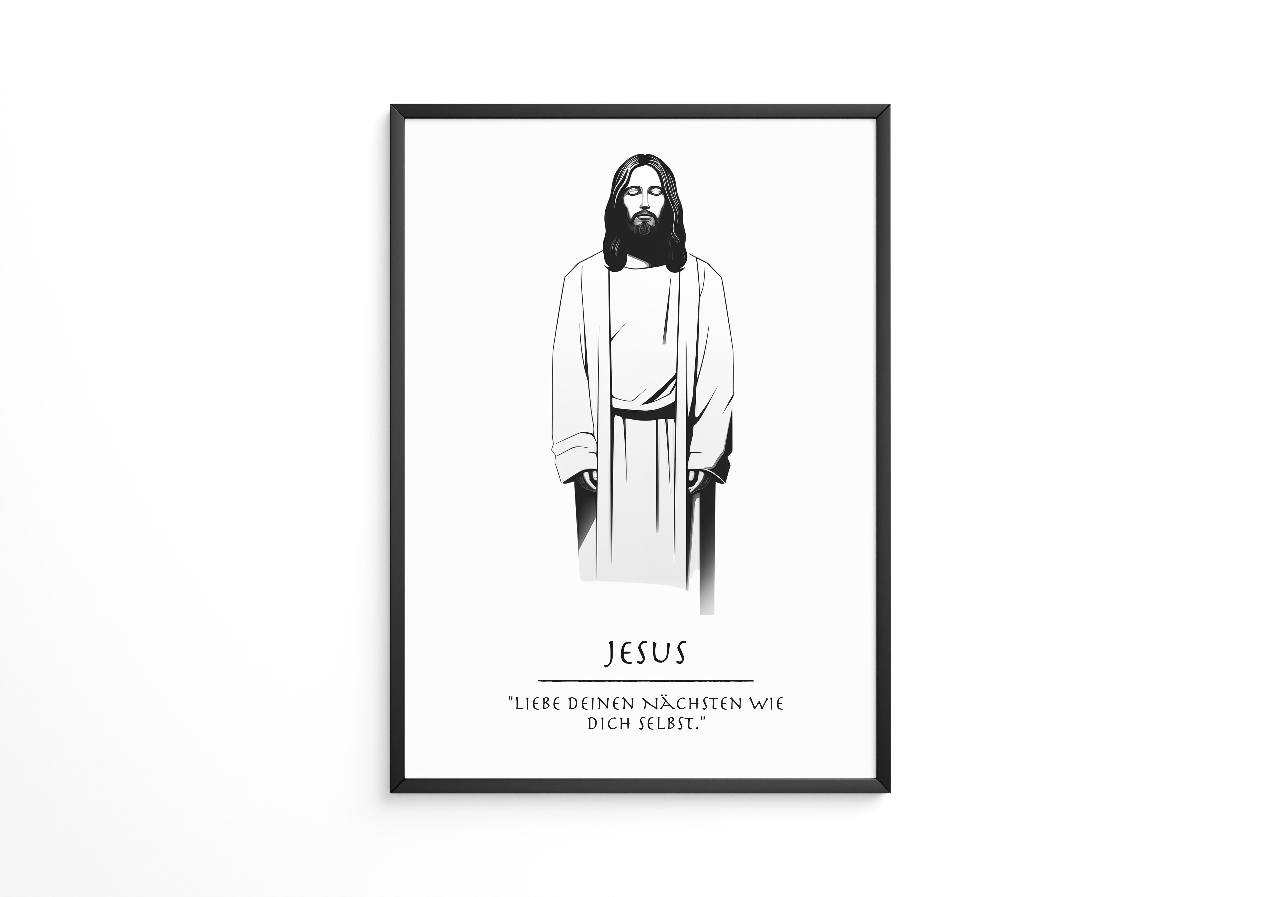 Jesus minimalistisch S/W
