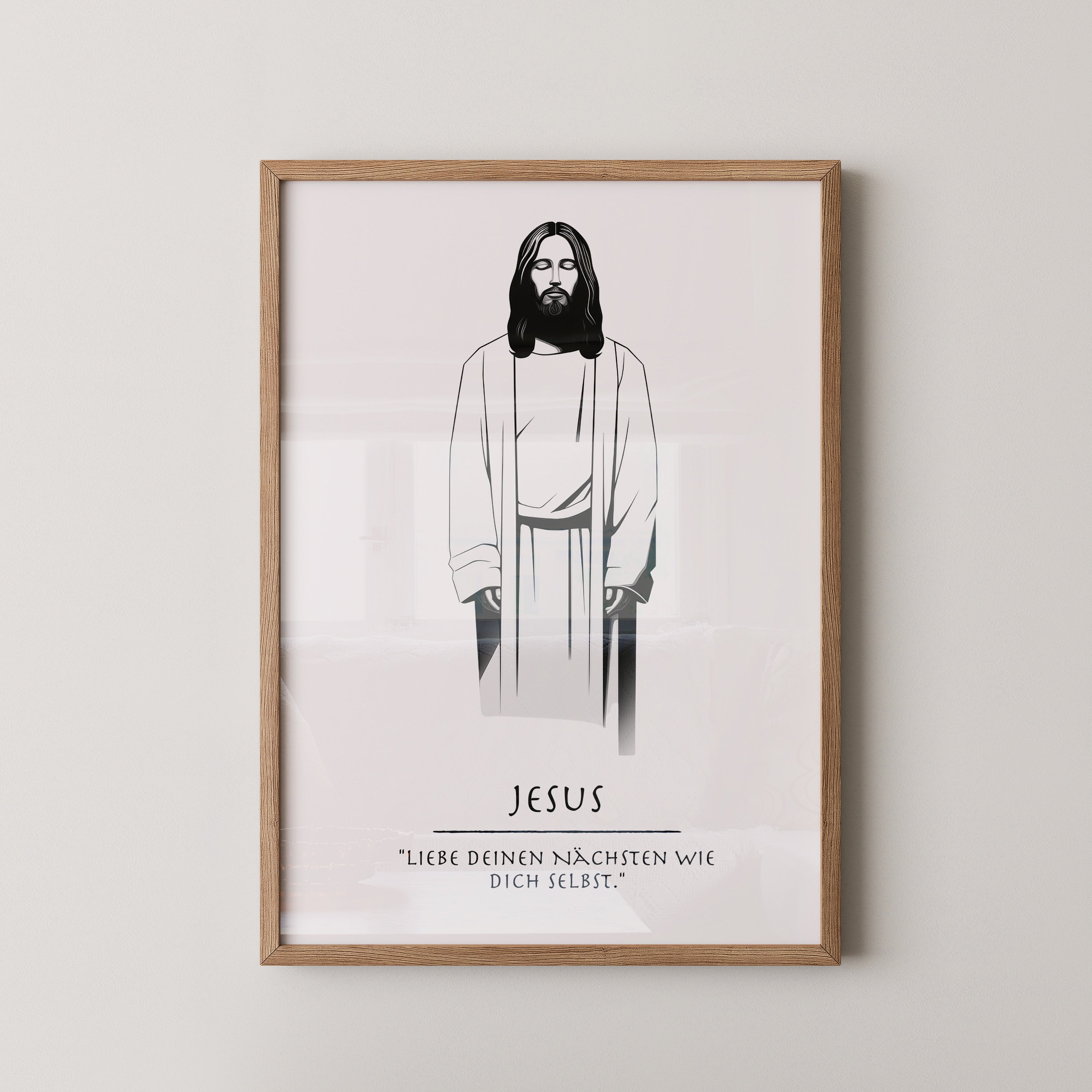 Jesus minimalistisch S/W