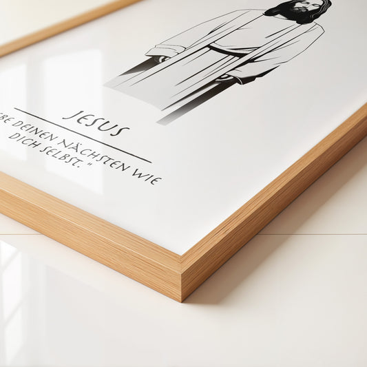 Jesus minimalistisch S/W