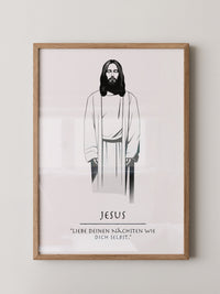 Jesus minimalistisch S/W