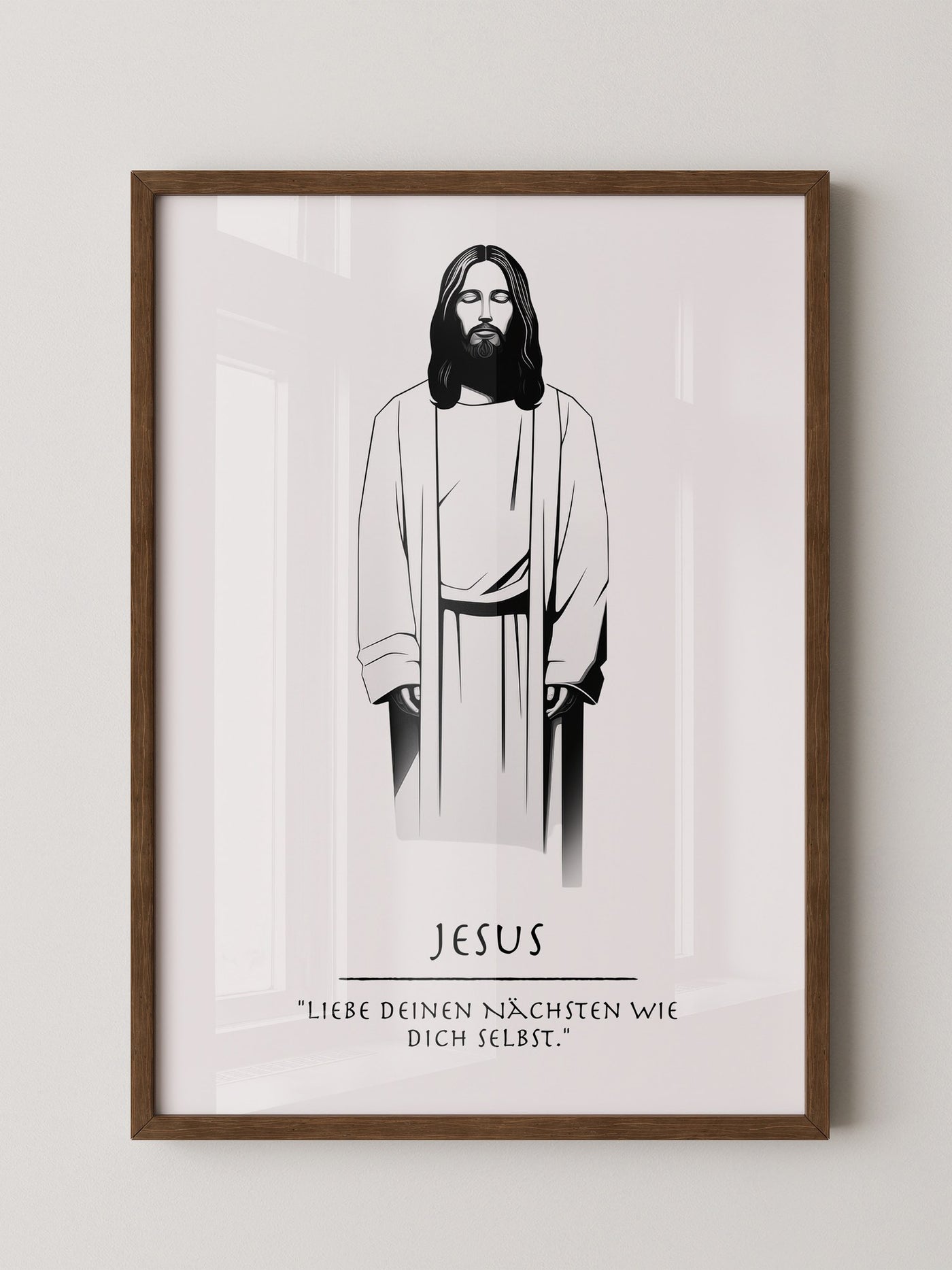 Jesus minimalistisch S/W