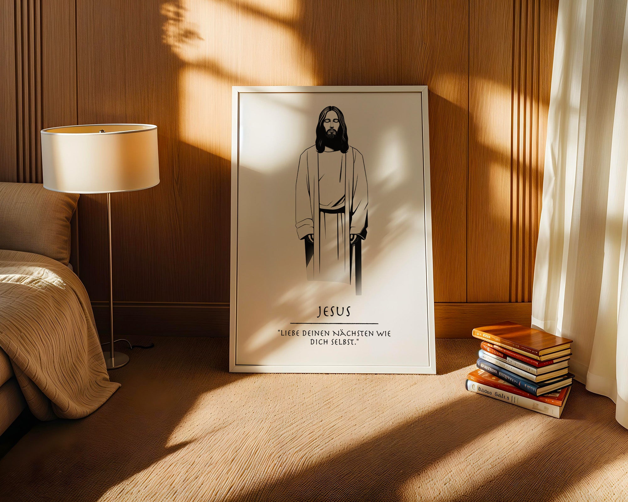 Jesus minimalistisch S/W