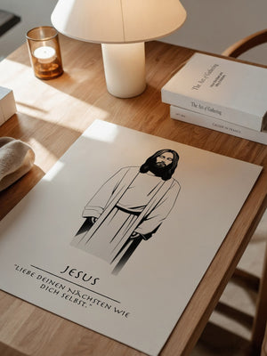 Jesus minimalistisch S/W