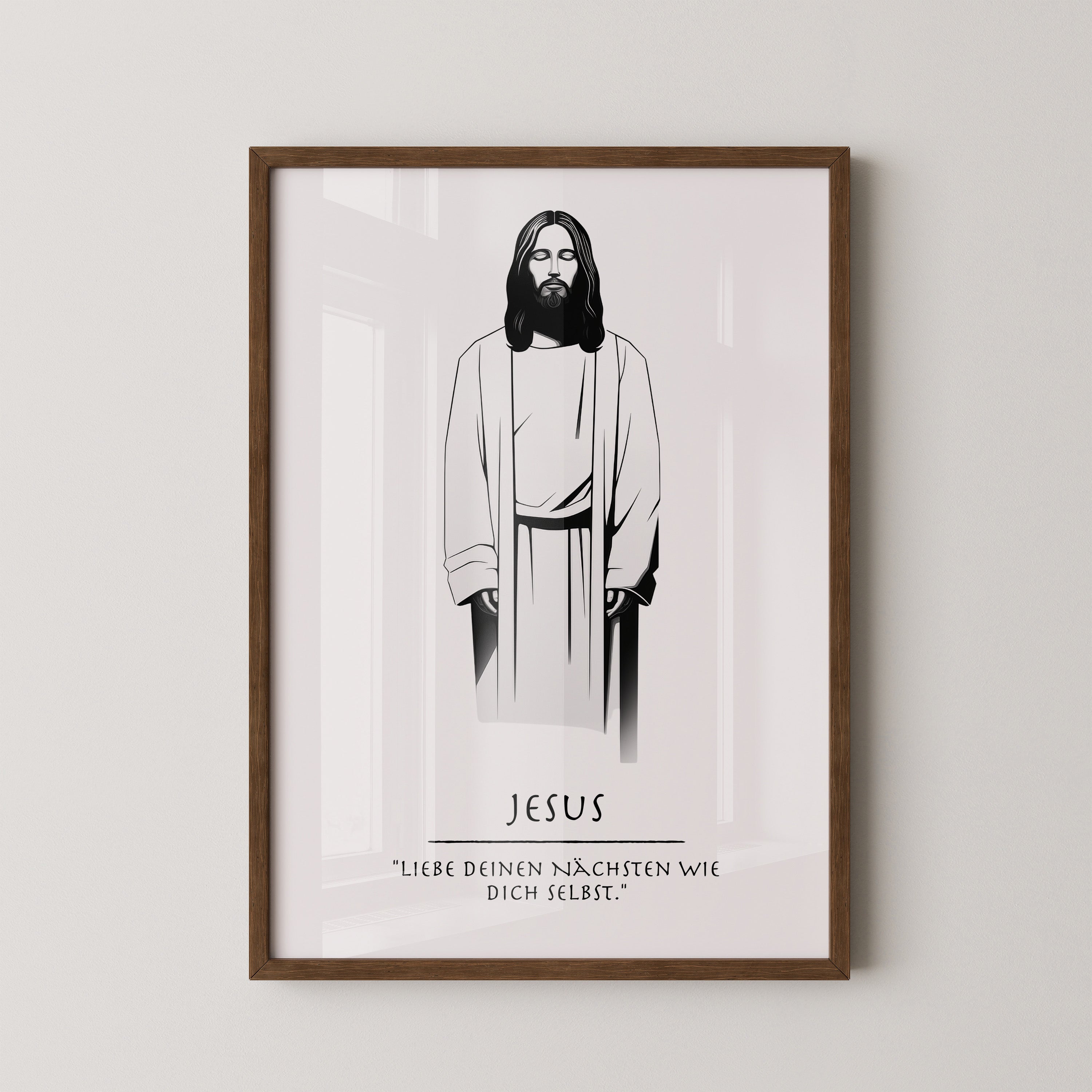 Jesus minimalistisch S/W