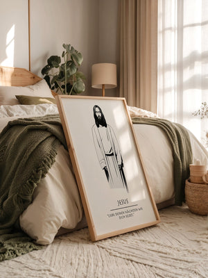 Jesus minimalistisch S/W