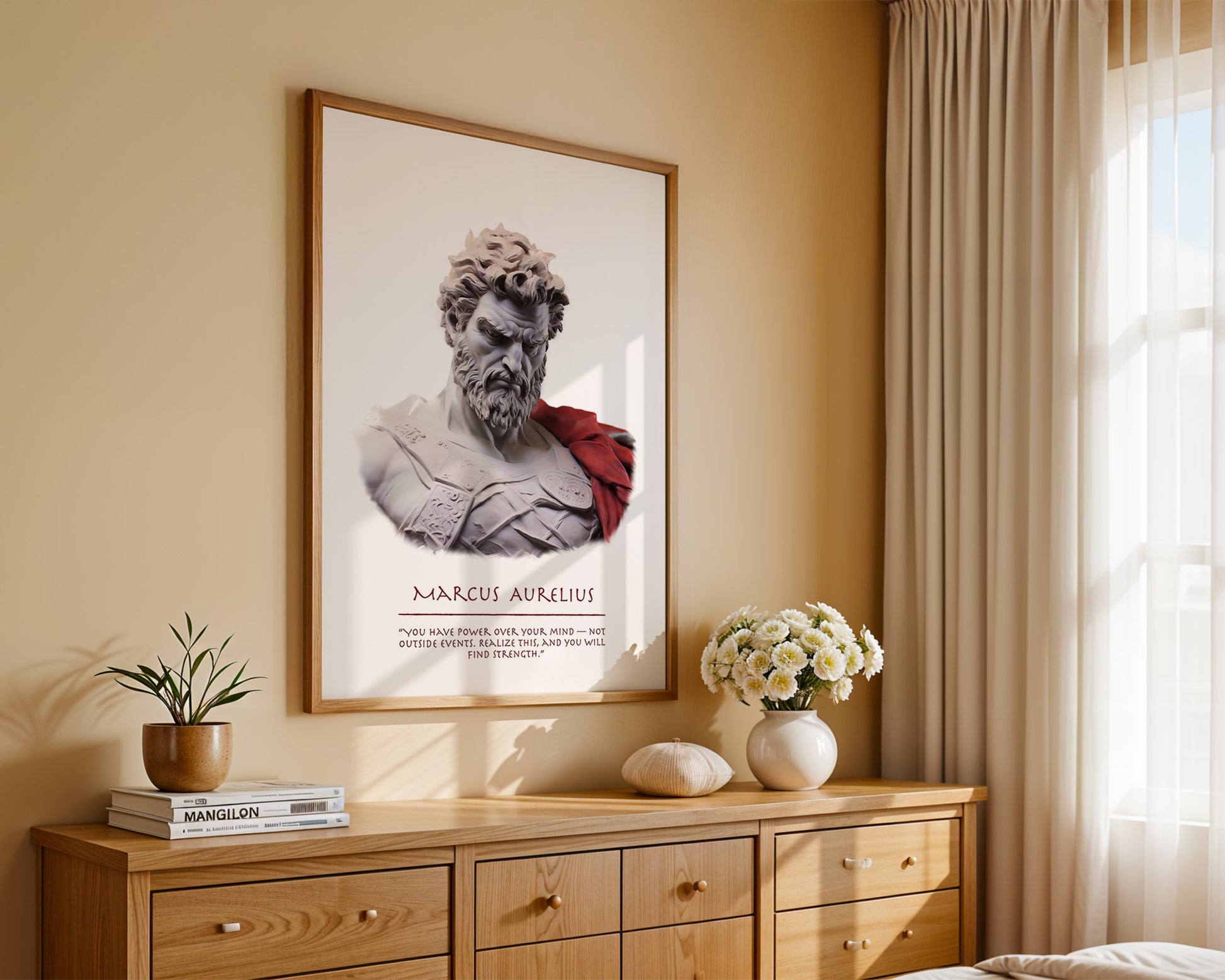 Marcus Aurelius Büste Antik Look