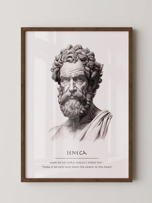 Seneca Büste klassisch schwarzweiß