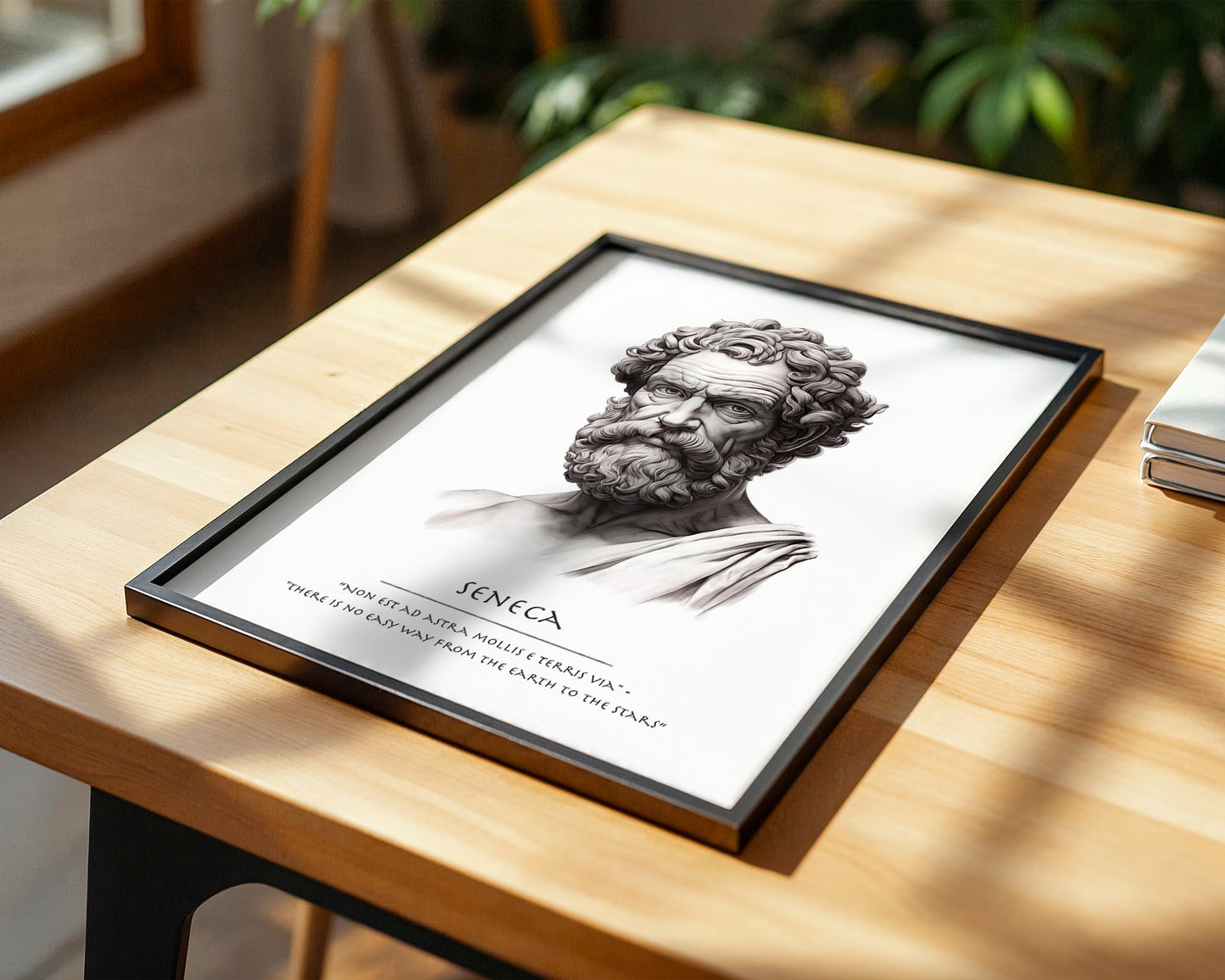 Seneca Büste klassisch schwarzweiß