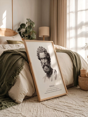 Seneca Büste klassisch schwarzweiß