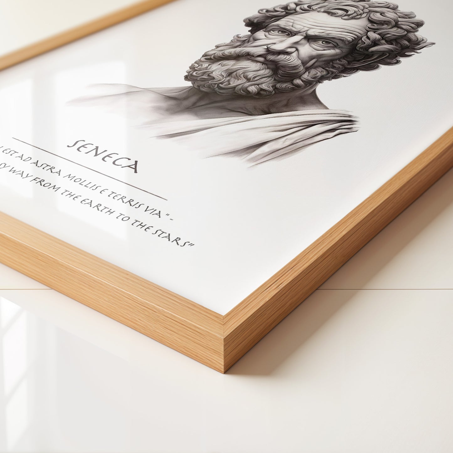 Seneca Büste klassisch schwarzweiß