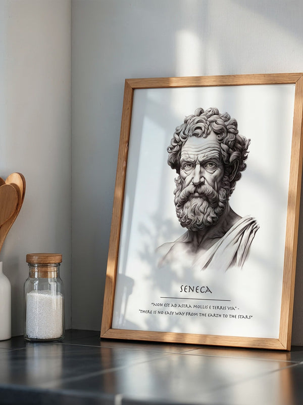 Seneca Büste klassisch schwarzweiß
