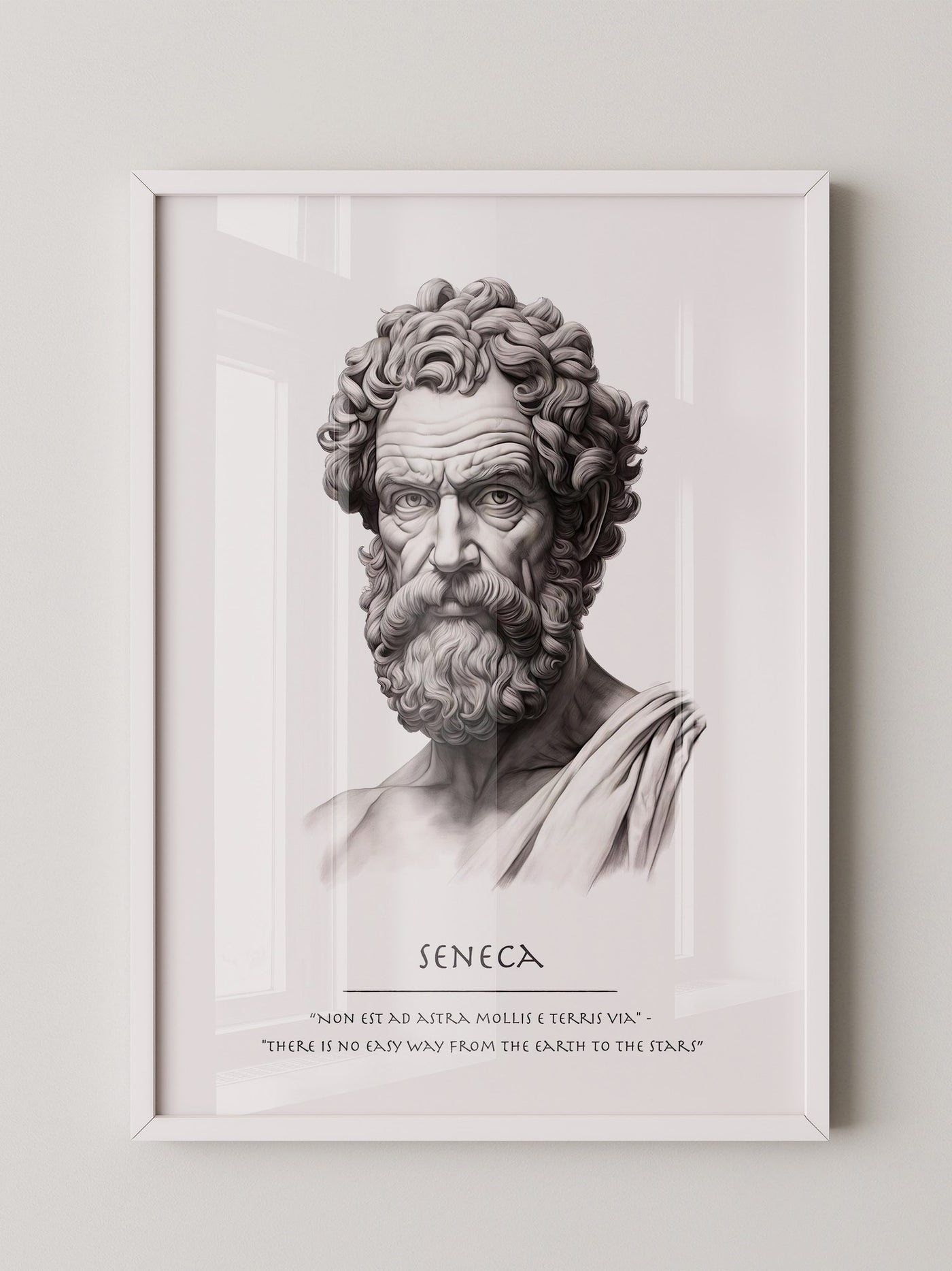 Seneca Büste klassisch schwarzweiß