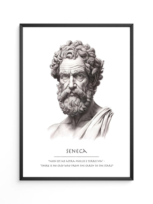 Seneca Büste klassisch schwarzweiß
