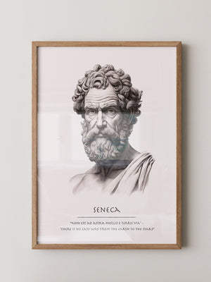 Seneca Büste klassisch schwarzweiß