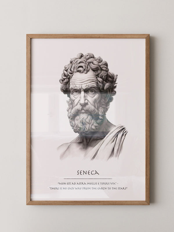 Seneca Büste klassisch schwarzweiß