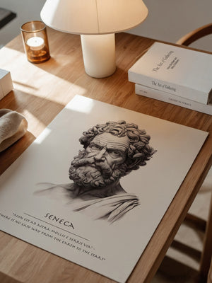 Seneca Büste klassisch schwarzweiß