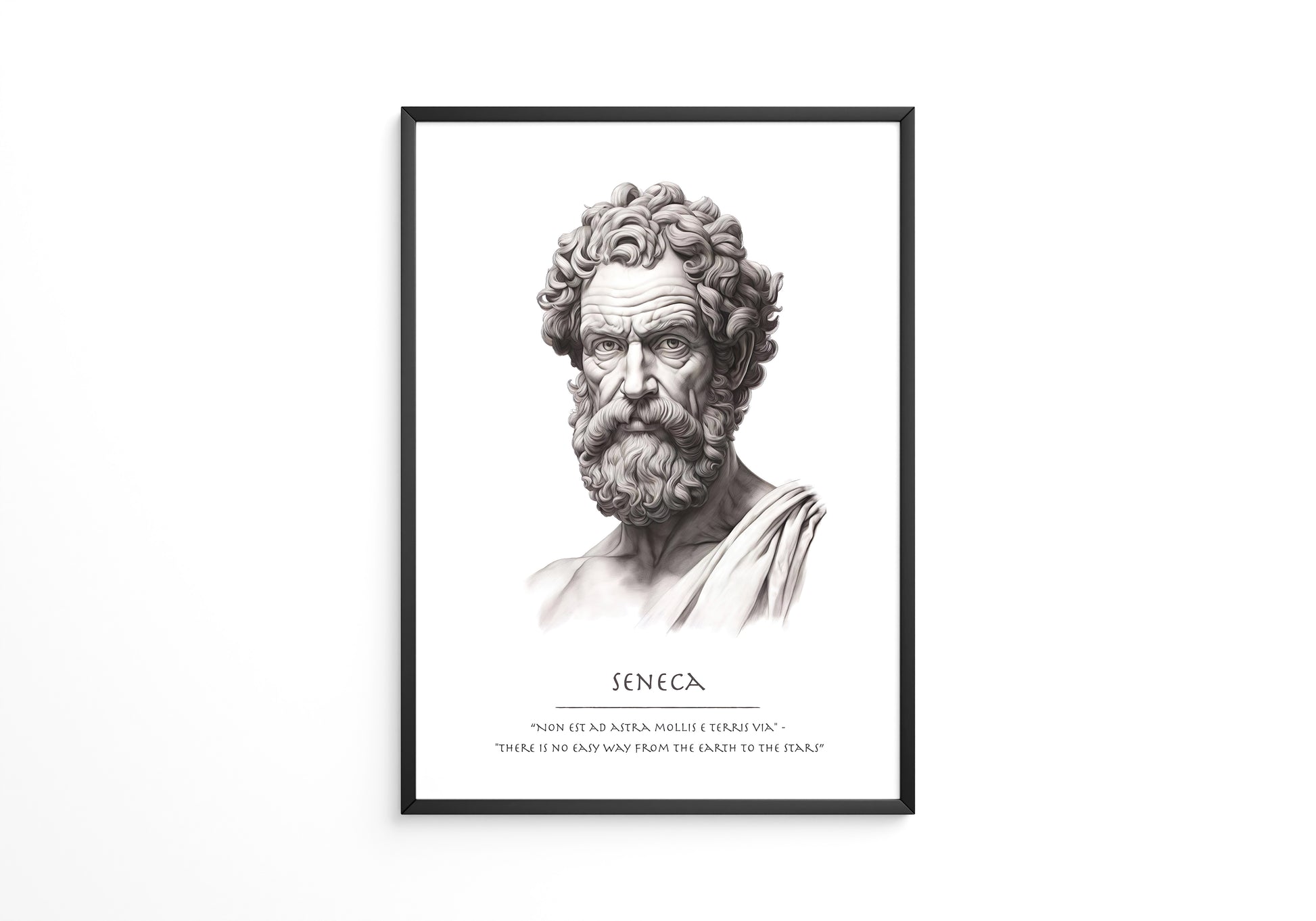 Seneca Büste klassisch schwarzweiß