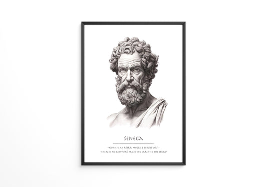 Seneca Büste klassisch schwarzweiß