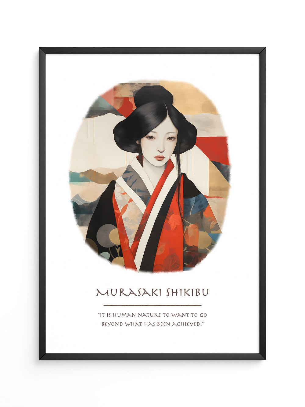 Geisha Portrait Farbenpracht