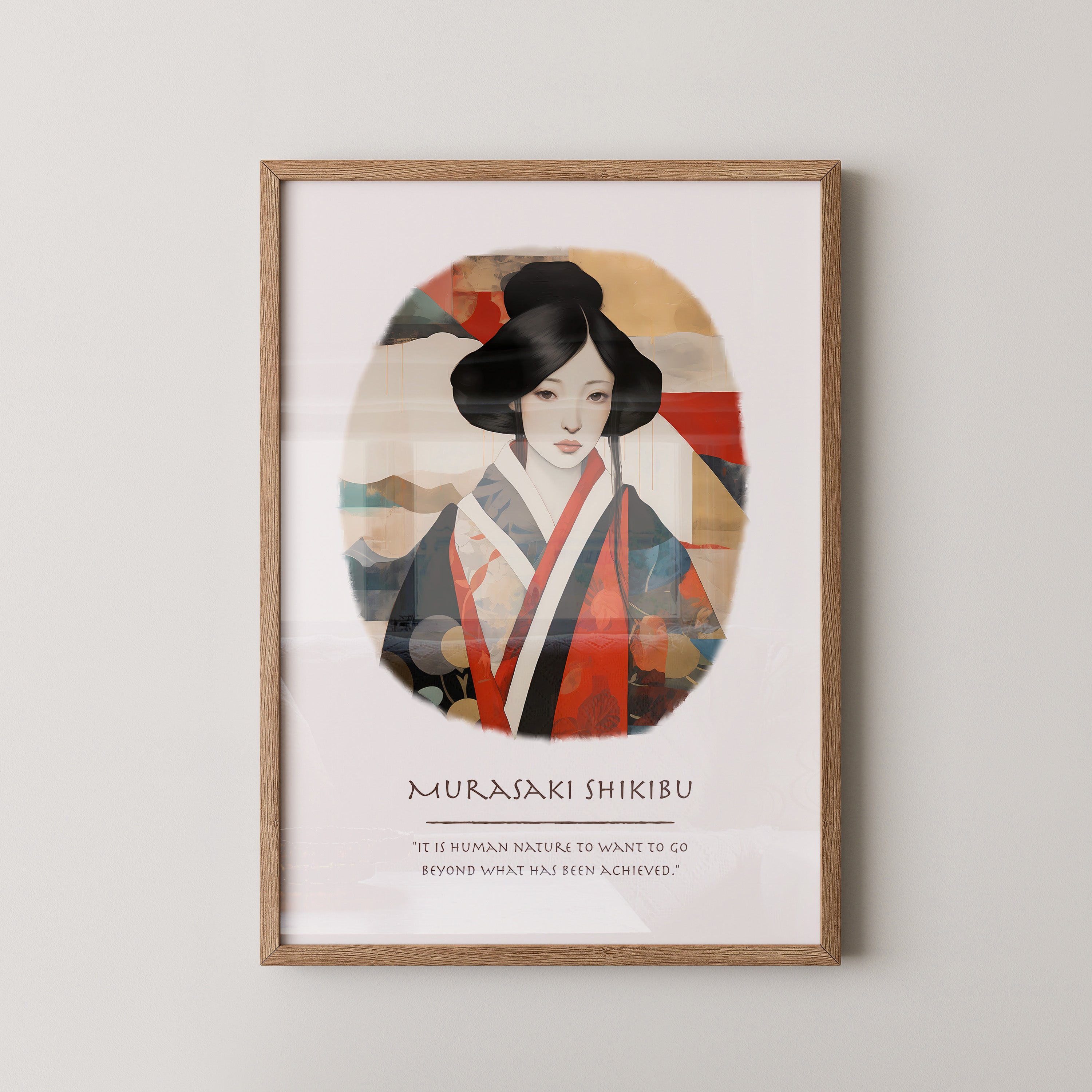 Geisha Portrait Farbenpracht