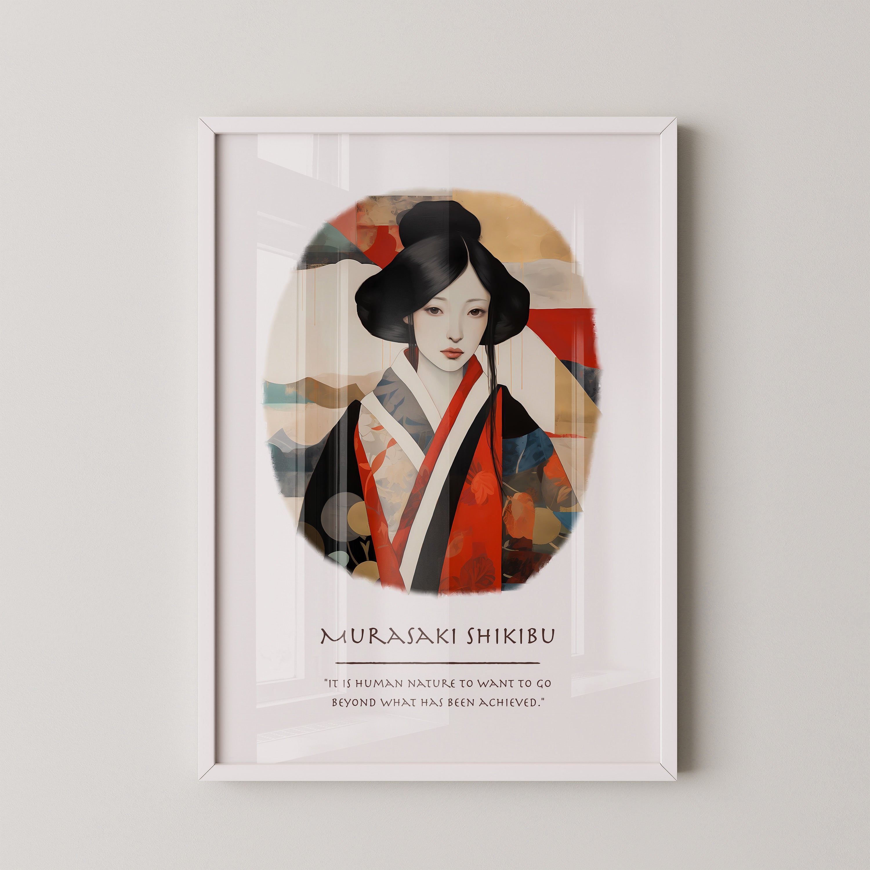 Geisha Portrait Farbenpracht