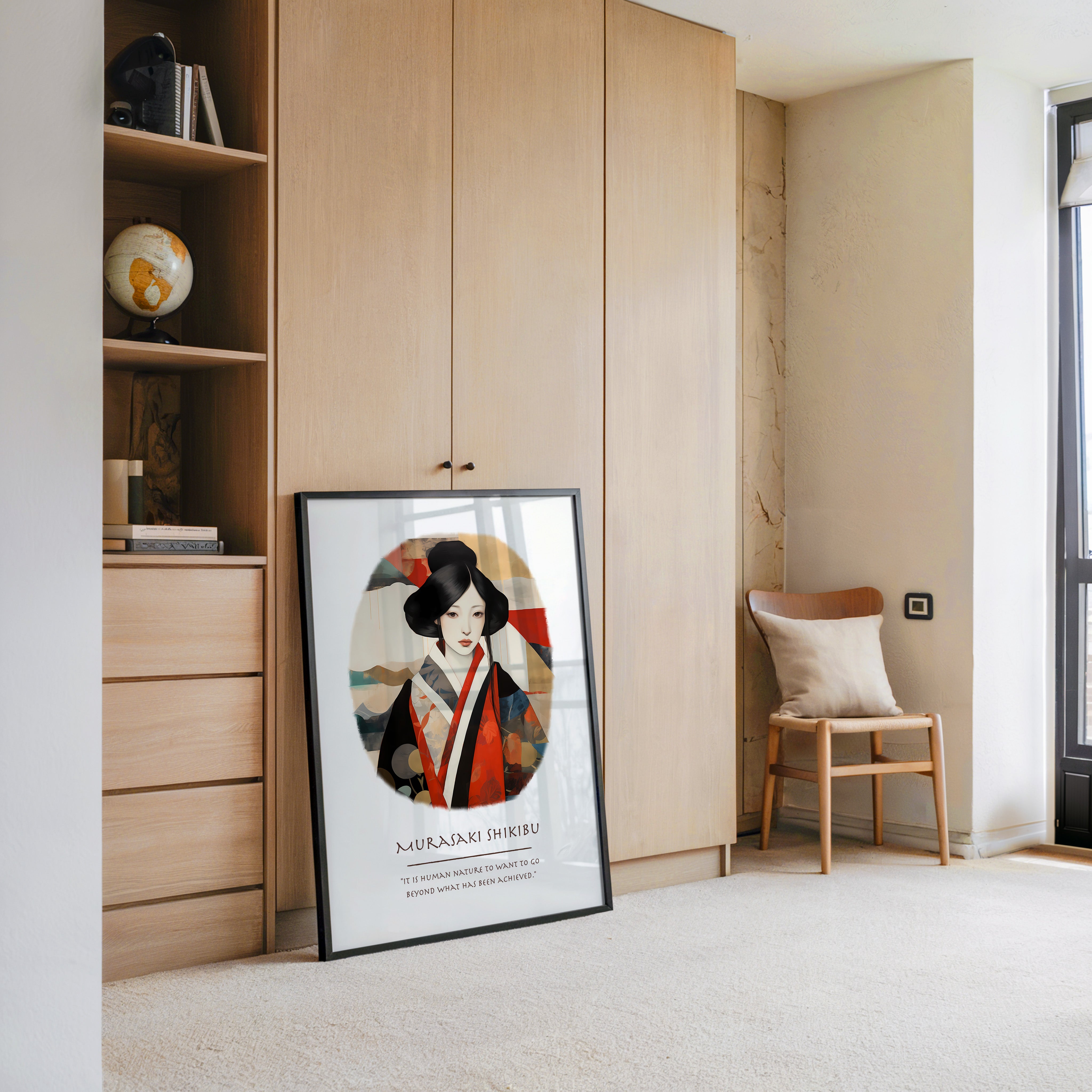 Geisha Portrait Farbenpracht