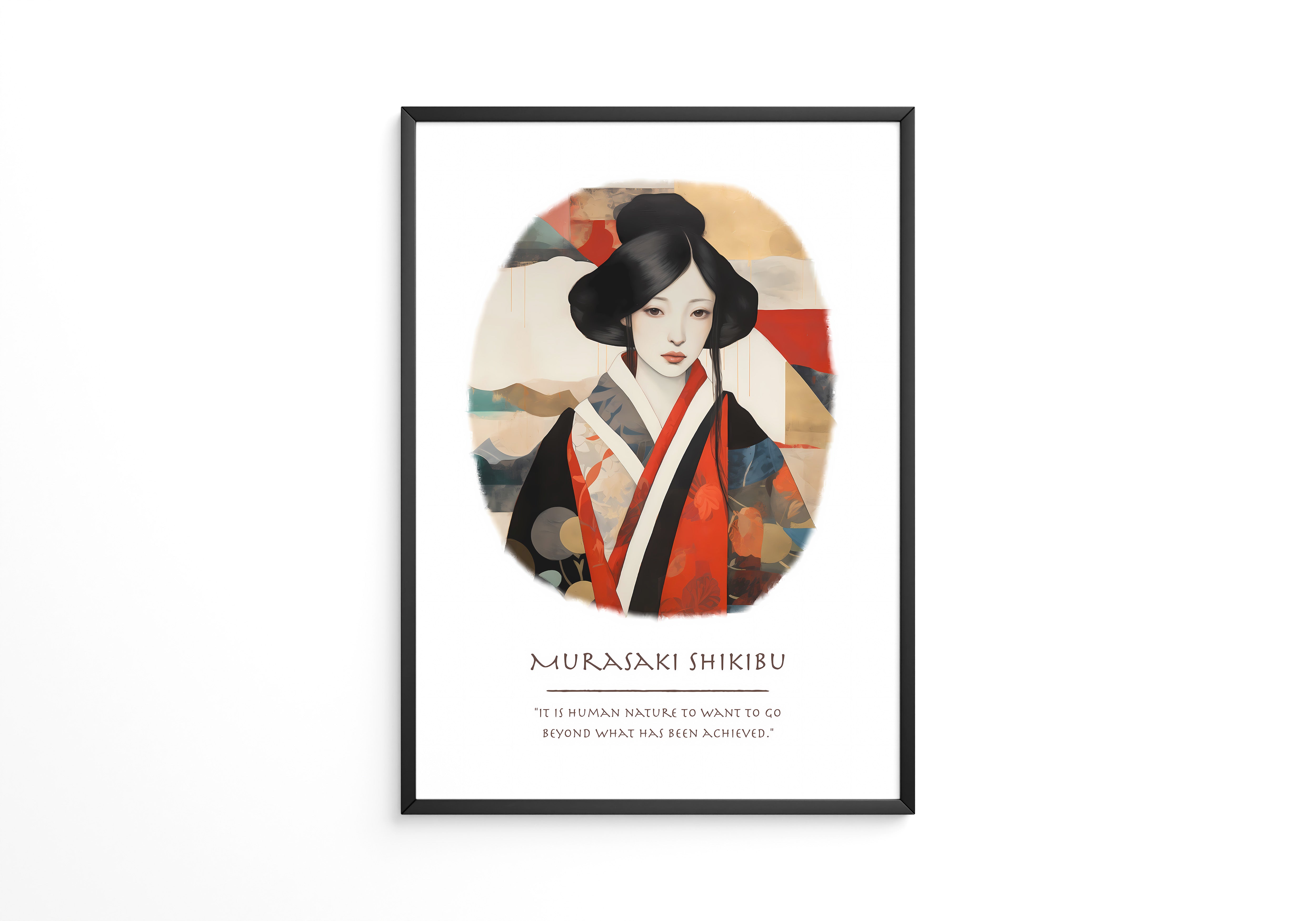 Geisha Portrait Farbenpracht