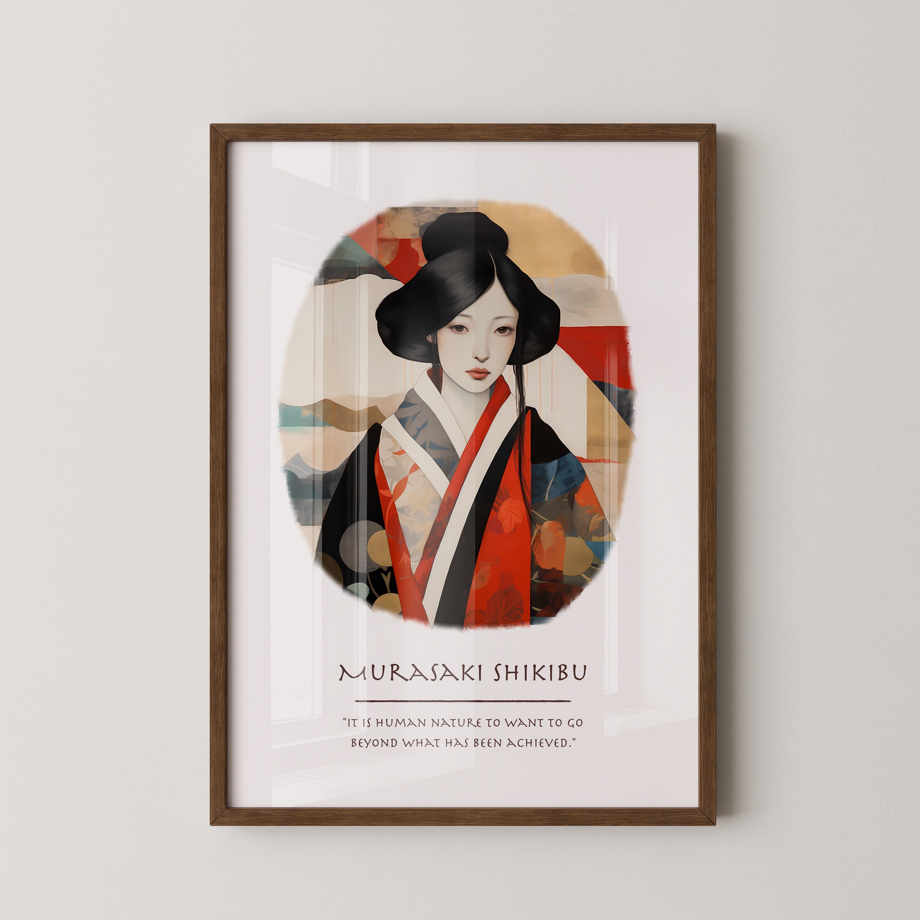 Geisha Portrait Farbenpracht