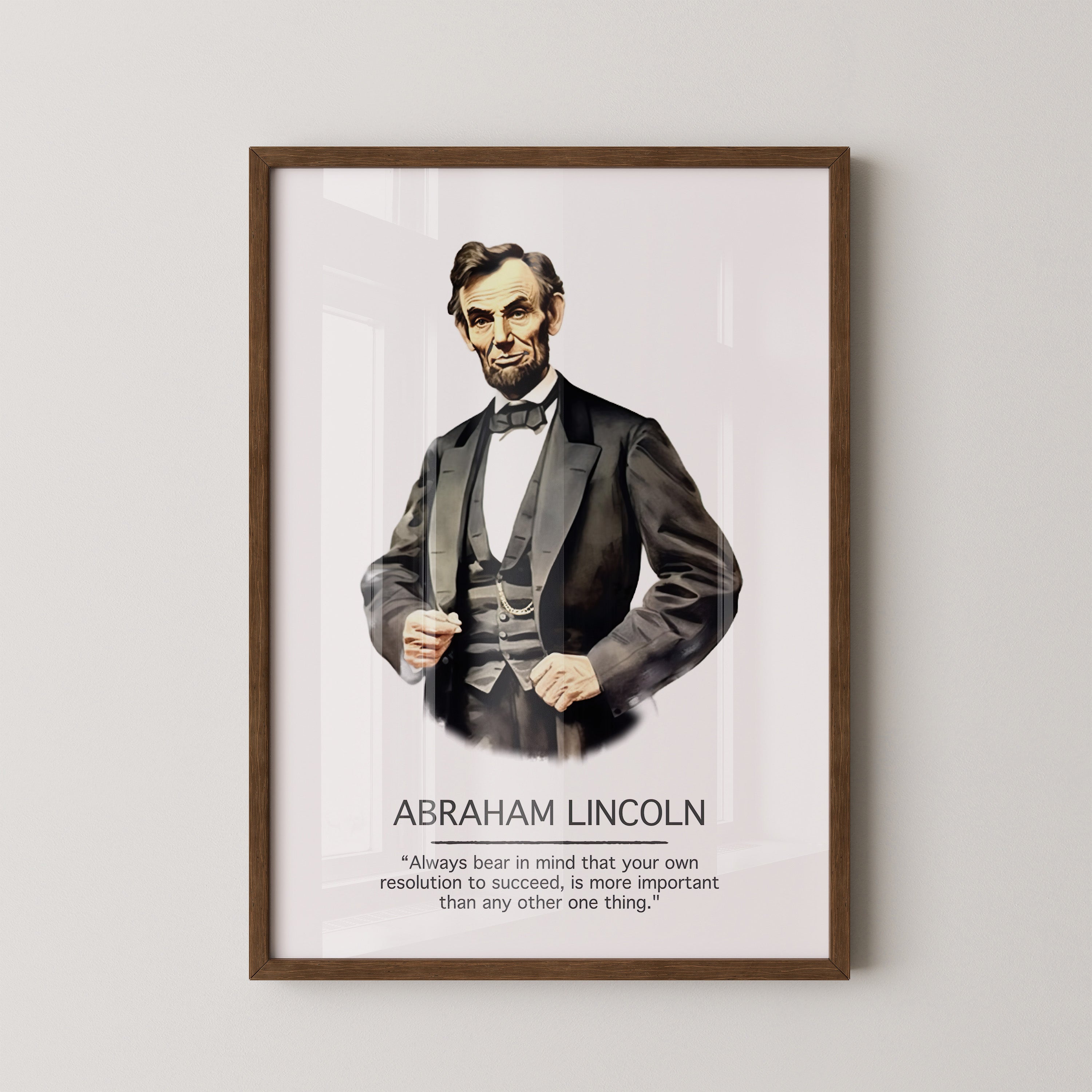 Abraham Lincoln Zitat Porträt