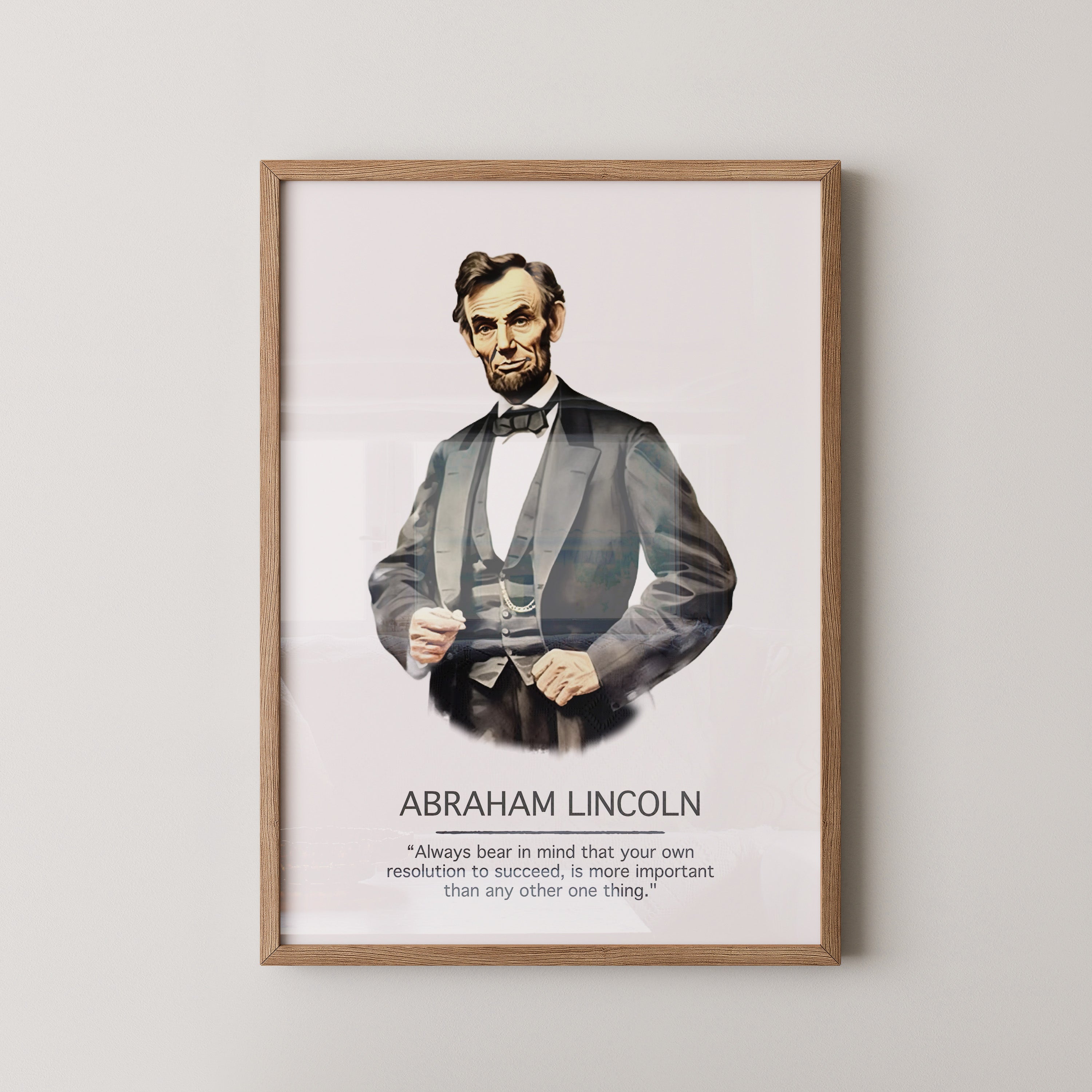 Abraham Lincoln Zitat Porträt