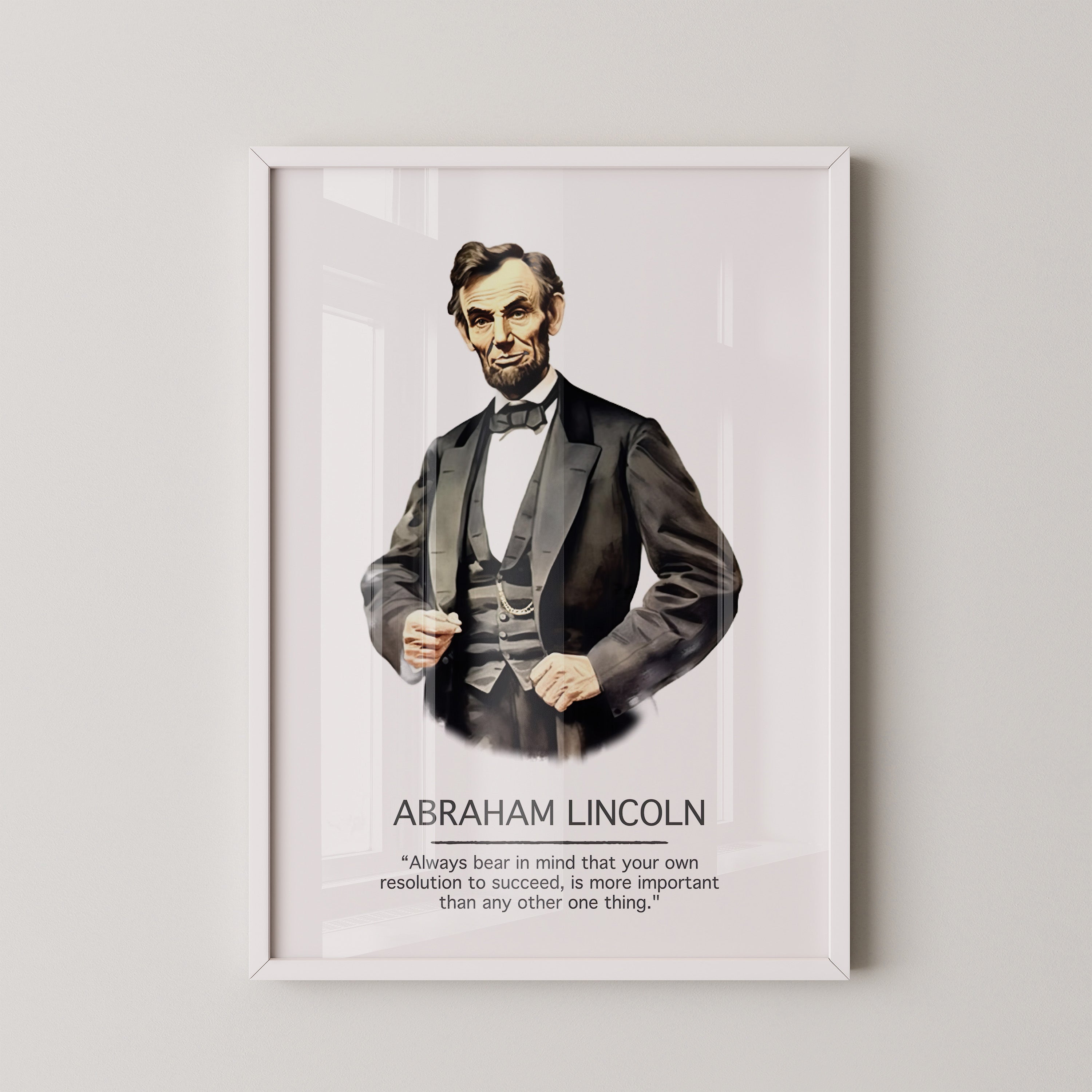 Abraham Lincoln Zitat Porträt