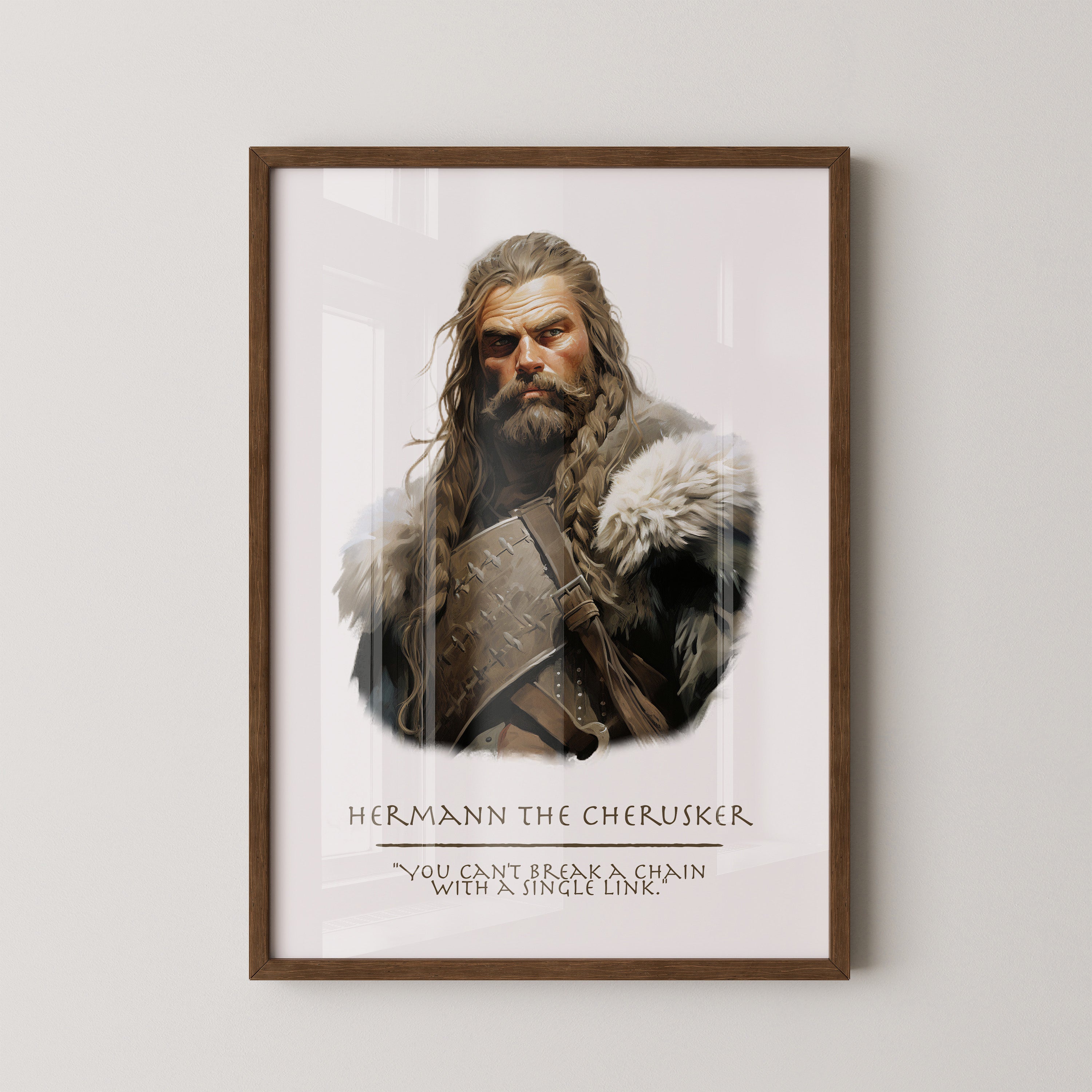 Kriegerporträt traditionell