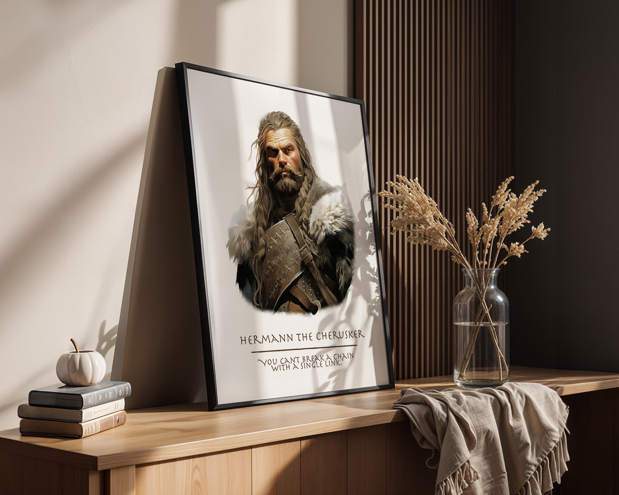 Kriegerporträt traditionell