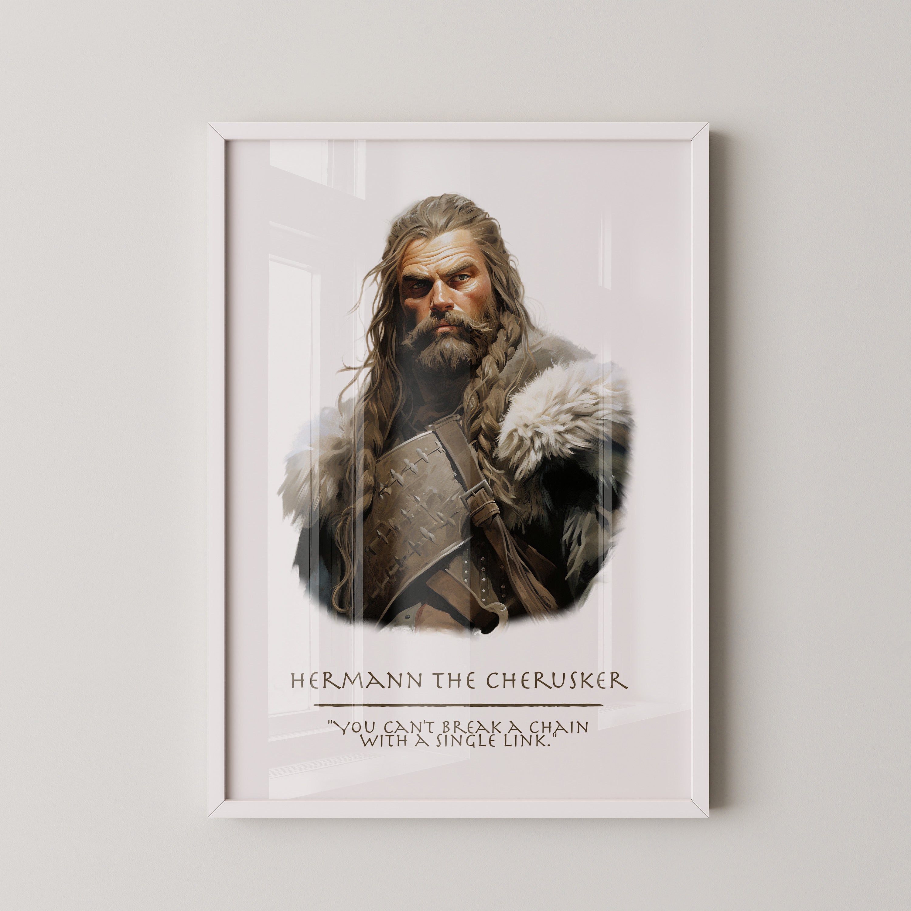 Kriegerporträt traditionell