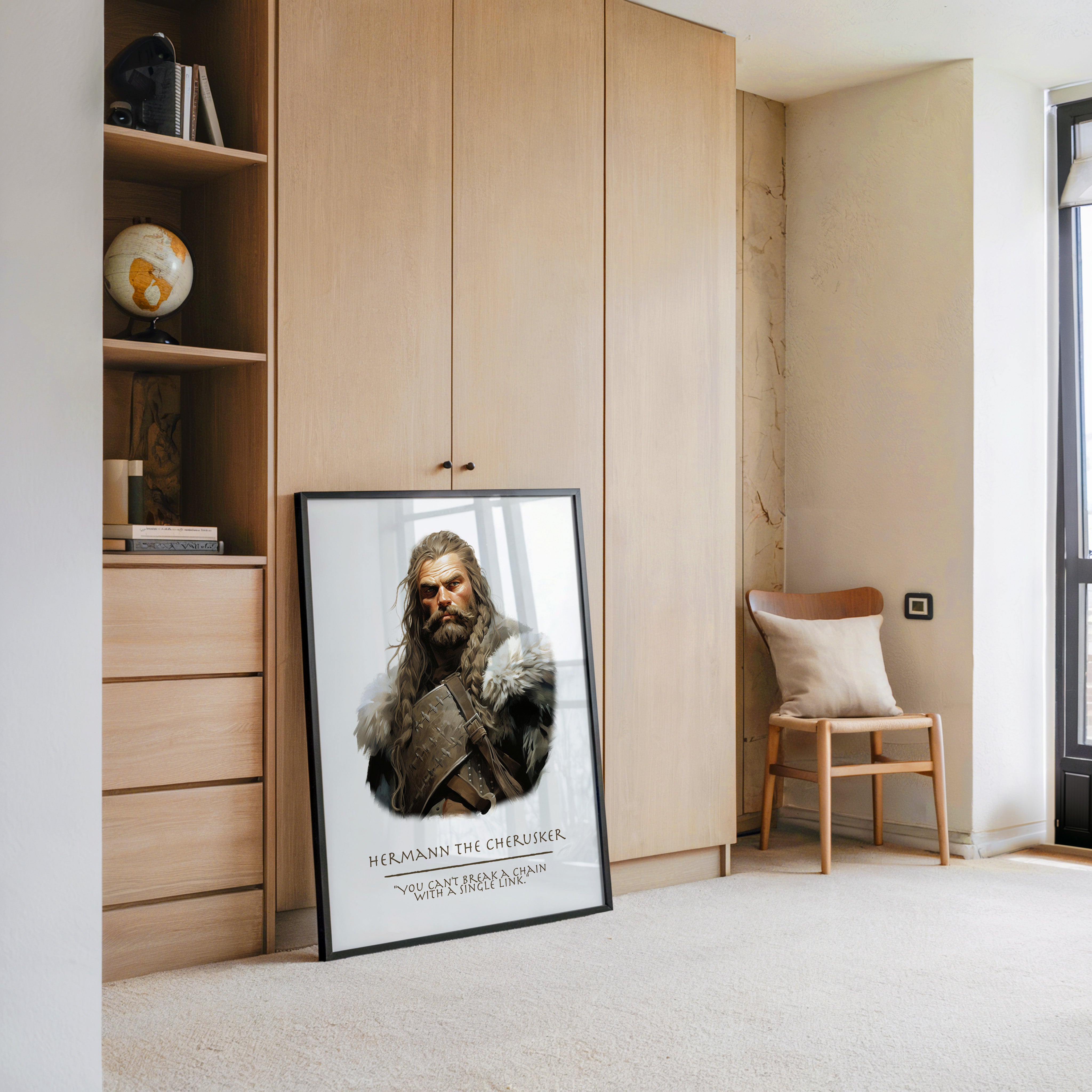 Kriegerporträt traditionell