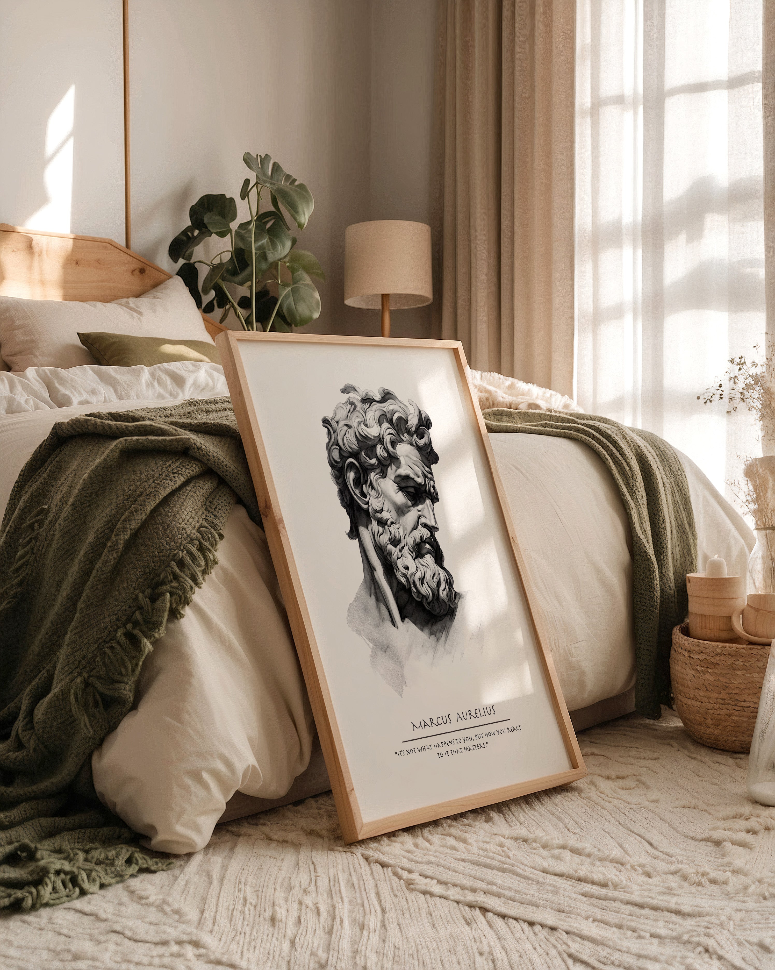 Büste Antik Charcoal-Schattierung