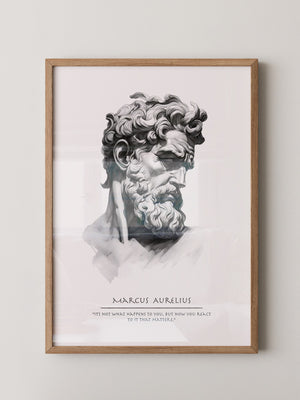 Büste Antik Charcoal-Schattierung
