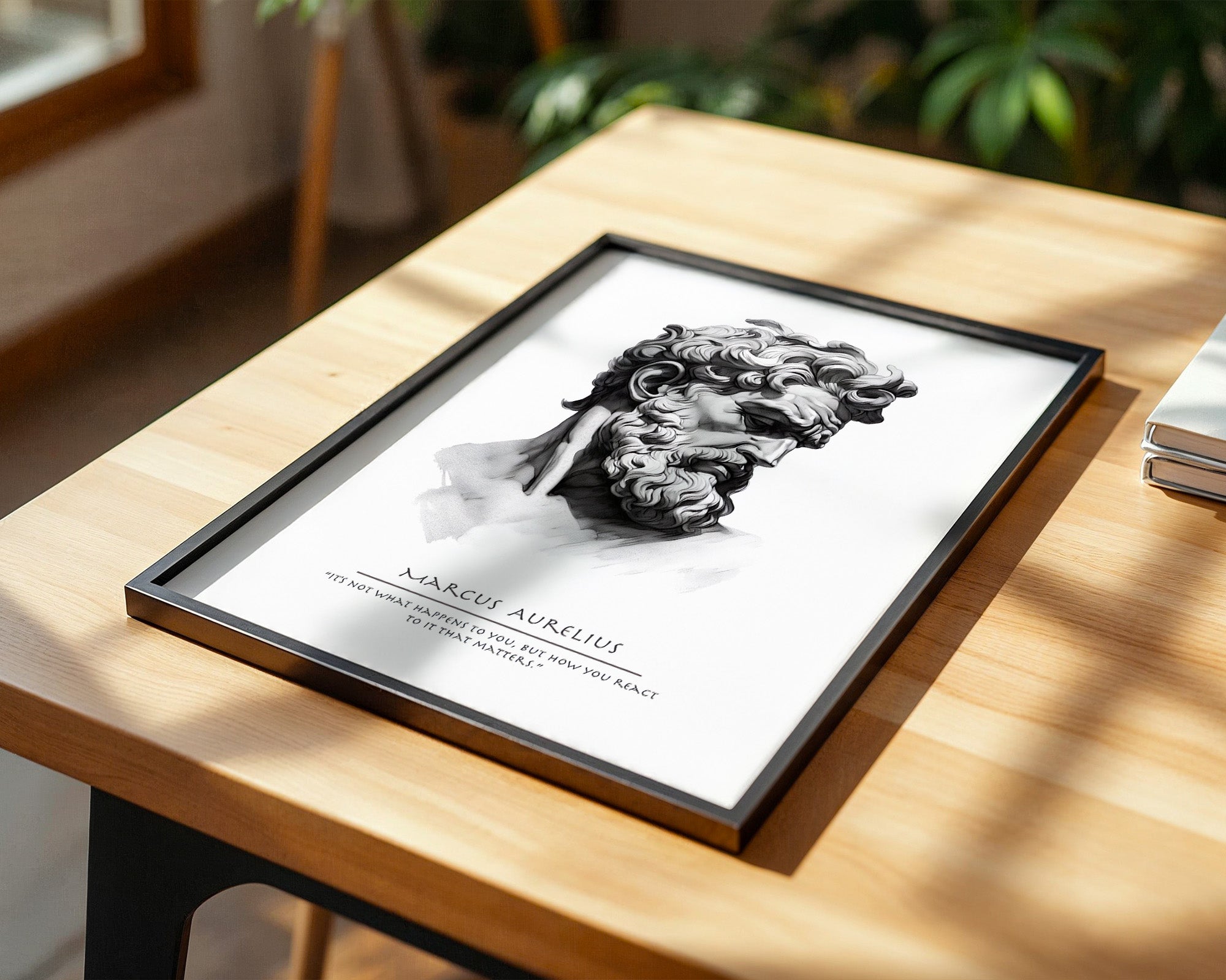 Büste Antik Charcoal-Schattierung