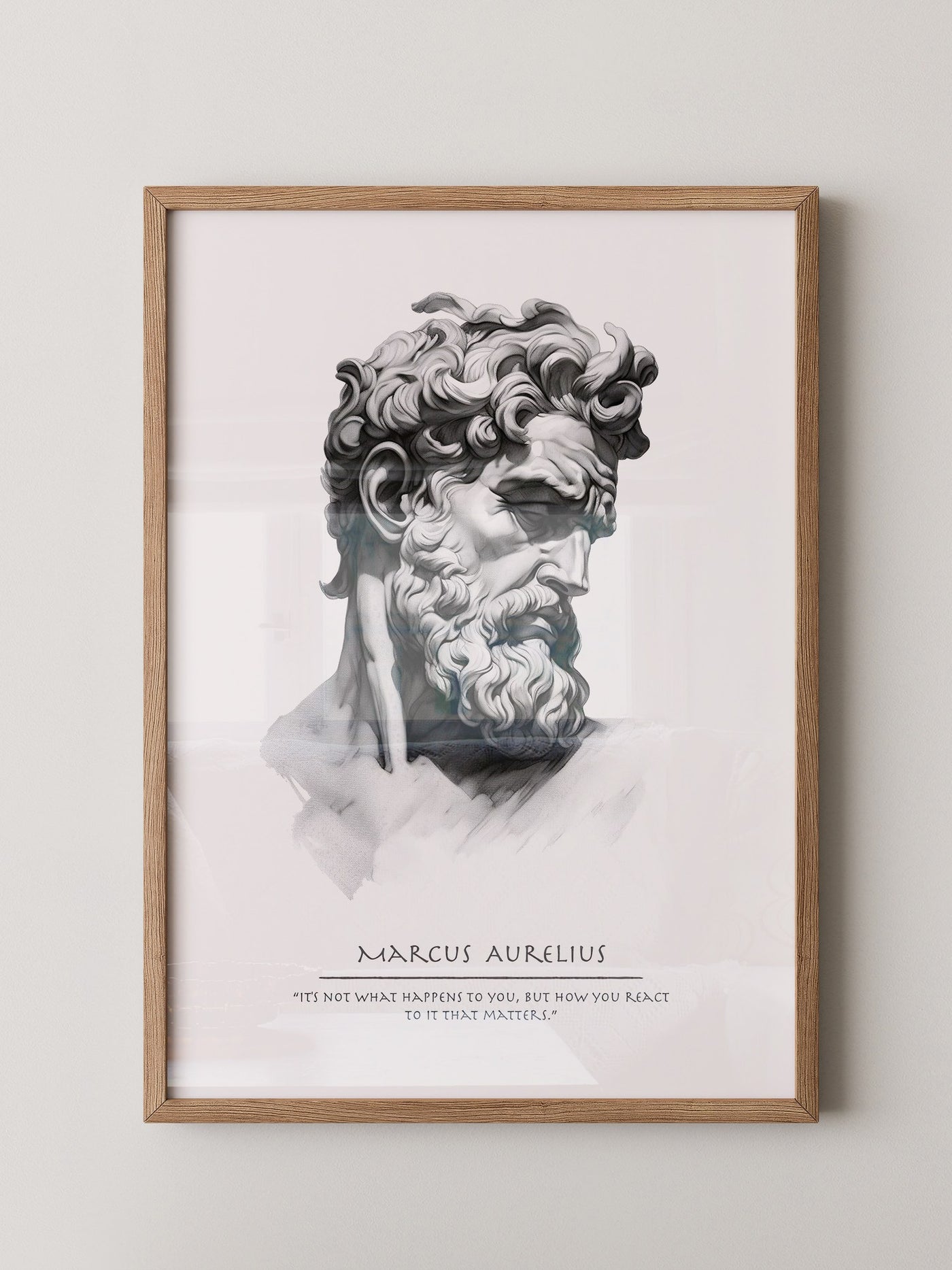 Büste Antik Charcoal-Schattierung